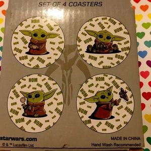 Star Wars The Mandalorian coasters. Set of 4. Brand new in box